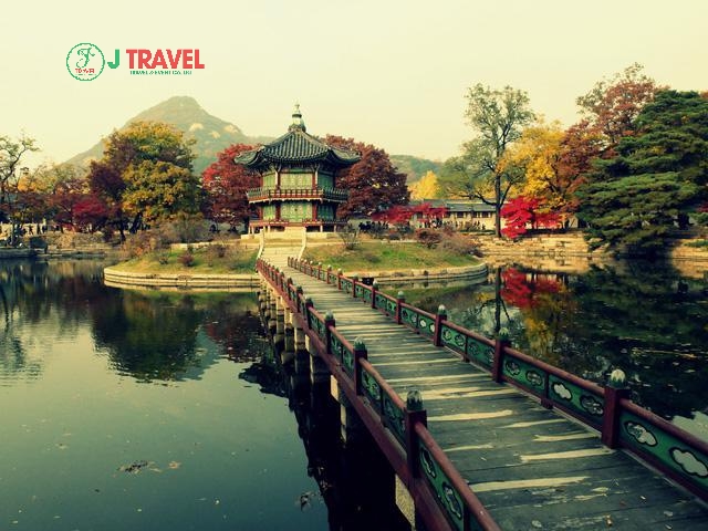 Ngắm mùa thu lá đỏ ở khu vườn Biwon