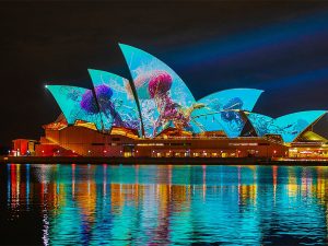 Lễ hội ánh sáng Vivid Sydney.